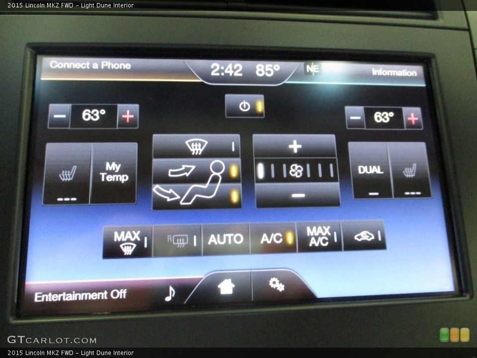 Light Dune Interior Controls for the 2015 Lincoln MKZ FWD #144591610