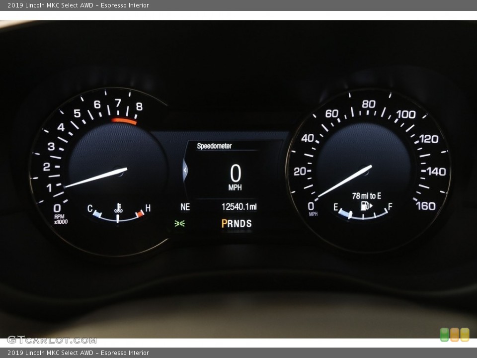 Espresso Interior Gauges for the 2019 Lincoln MKC Select AWD #144592042