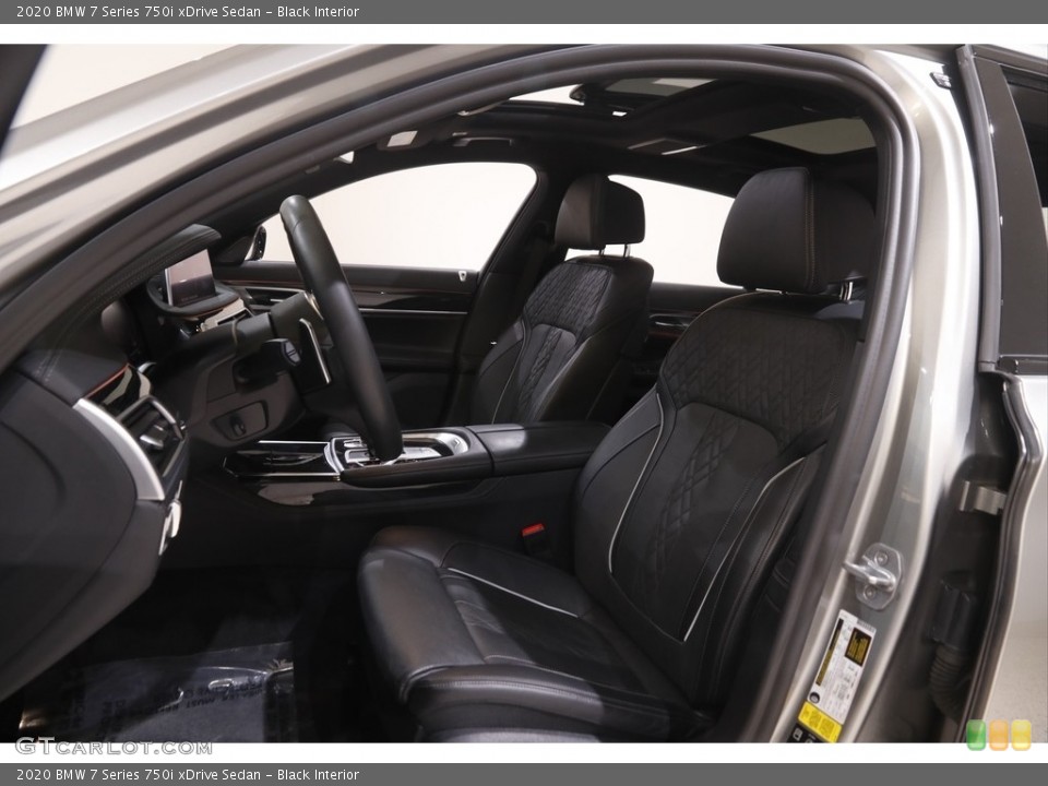 Black Interior Front Seat for the 2020 BMW 7 Series 750i xDrive Sedan #144592972