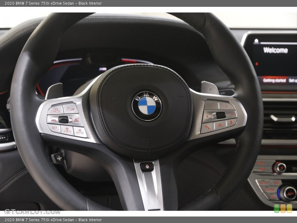Black Interior Steering Wheel for the 2020 BMW 7 Series 750i xDrive Sedan #144593017