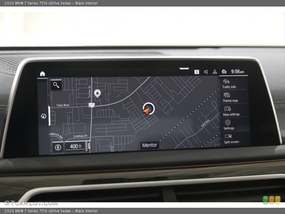 Black Interior Navigation for the 2020 BMW 7 Series 750i xDrive Sedan #144593101