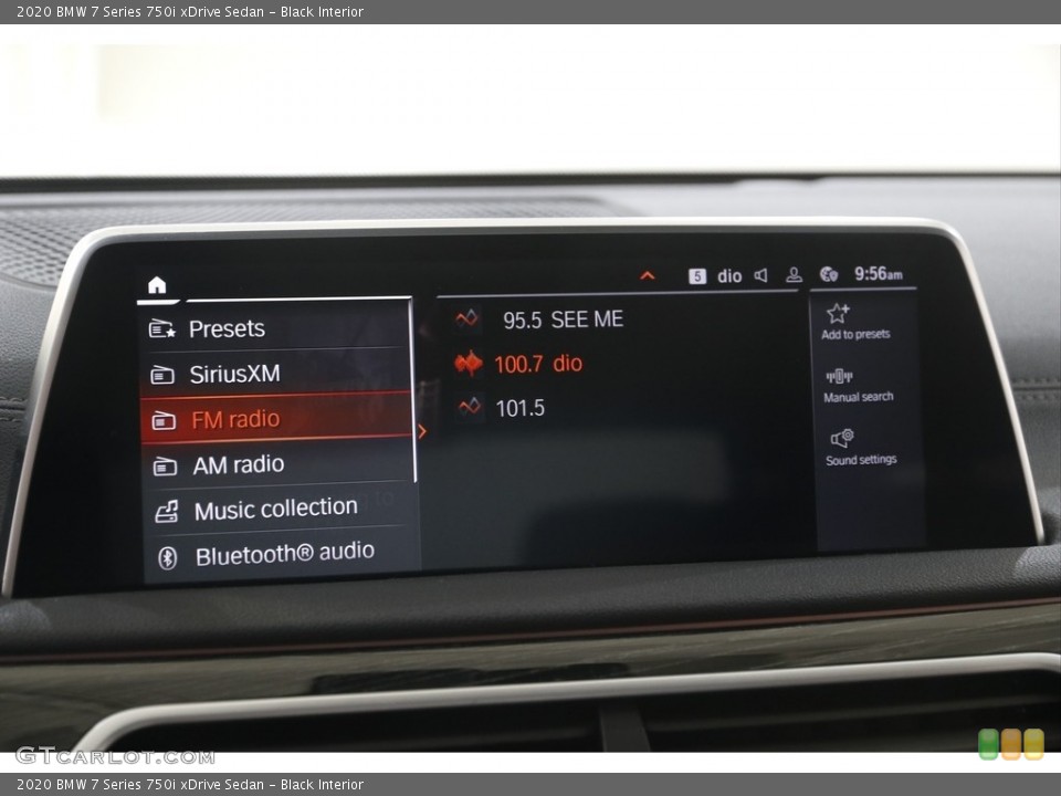 Black Interior Audio System for the 2020 BMW 7 Series 750i xDrive Sedan #144593125