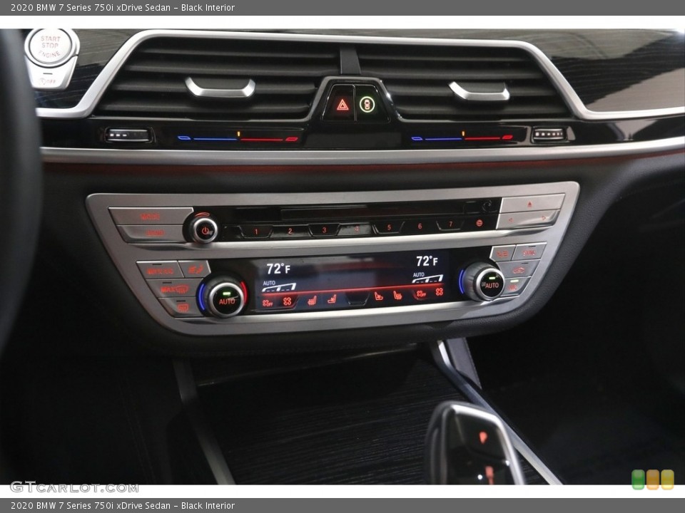 Black Interior Controls for the 2020 BMW 7 Series 750i xDrive Sedan #144593191