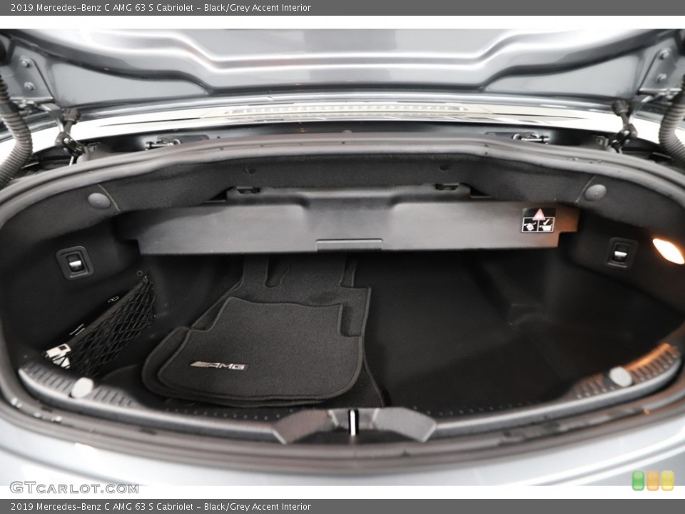 Black/Grey Accent Interior Trunk for the 2019 Mercedes-Benz C AMG 63 S Cabriolet #144593923