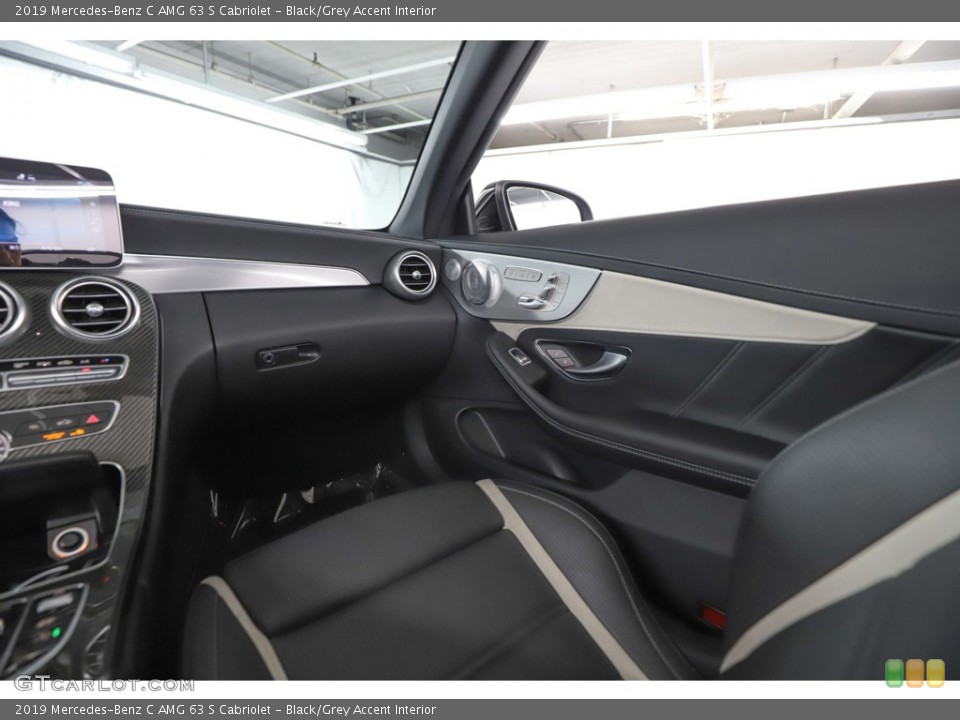Black/Grey Accent Interior Front Seat for the 2019 Mercedes-Benz C AMG 63 S Cabriolet #144594340