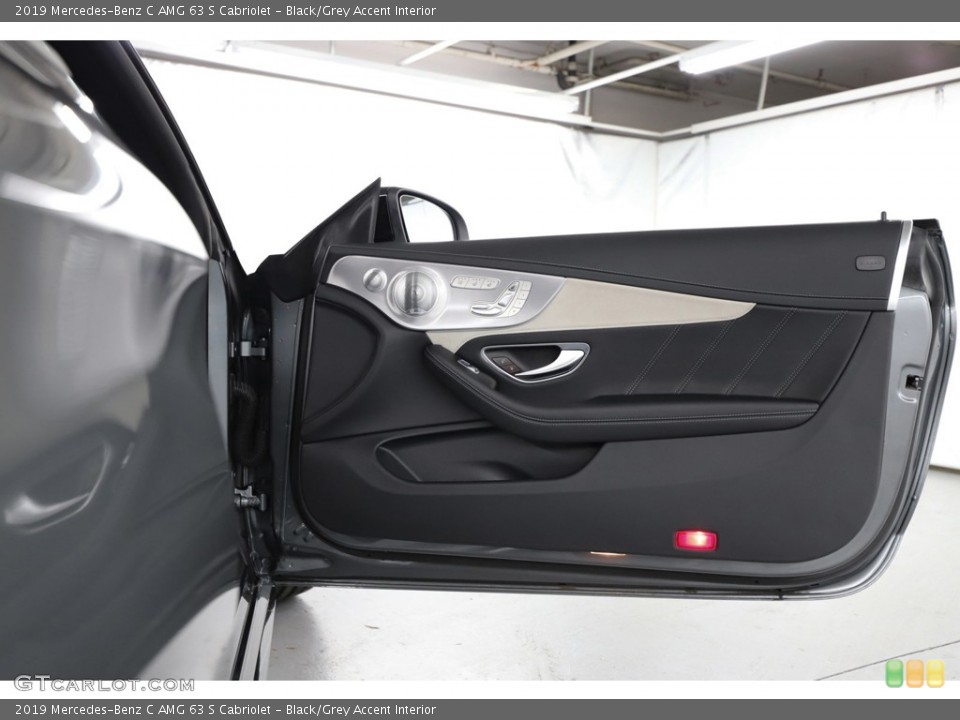 Black/Grey Accent Interior Door Panel for the 2019 Mercedes-Benz C AMG 63 S Cabriolet #144594421