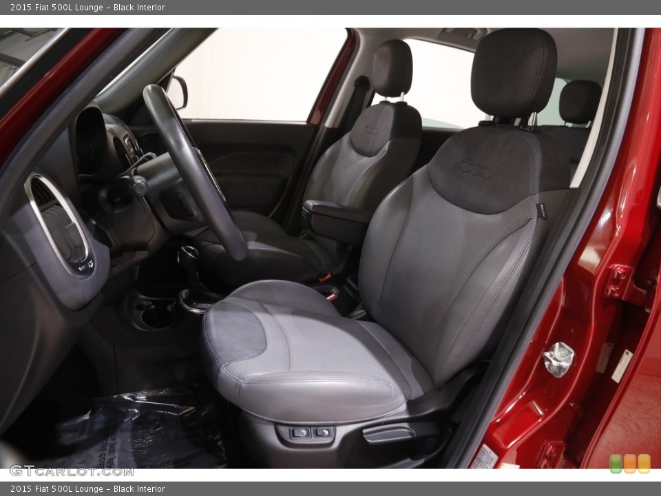 Black Interior Front Seat for the 2015 Fiat 500L Lounge #144594631