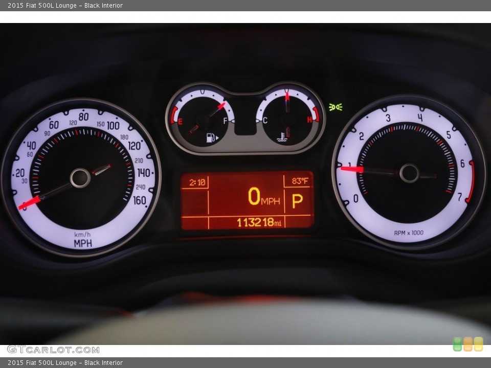 Black Interior Gauges for the 2015 Fiat 500L Lounge #144594682