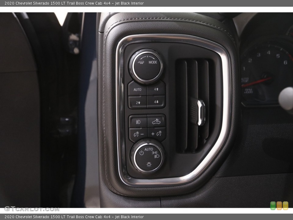 Jet Black Interior Controls for the 2020 Chevrolet Silverado 1500 LT Trail Boss Crew Cab 4x4 #144595784