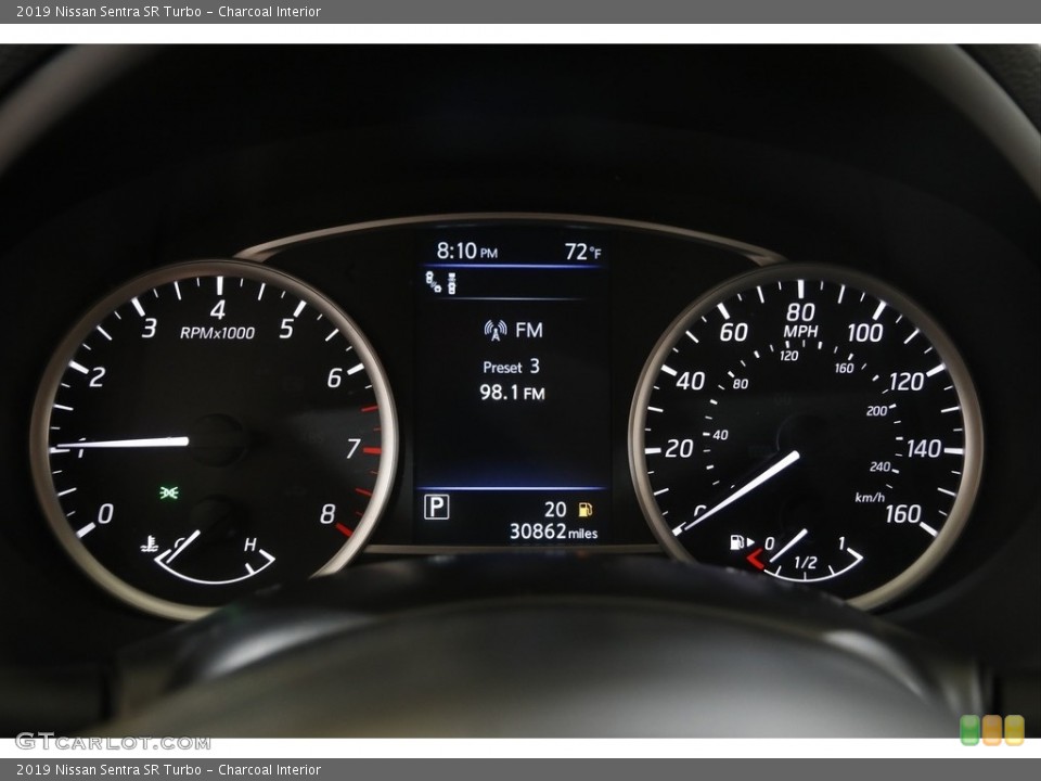 Charcoal Interior Gauges for the 2019 Nissan Sentra SR Turbo #144595957