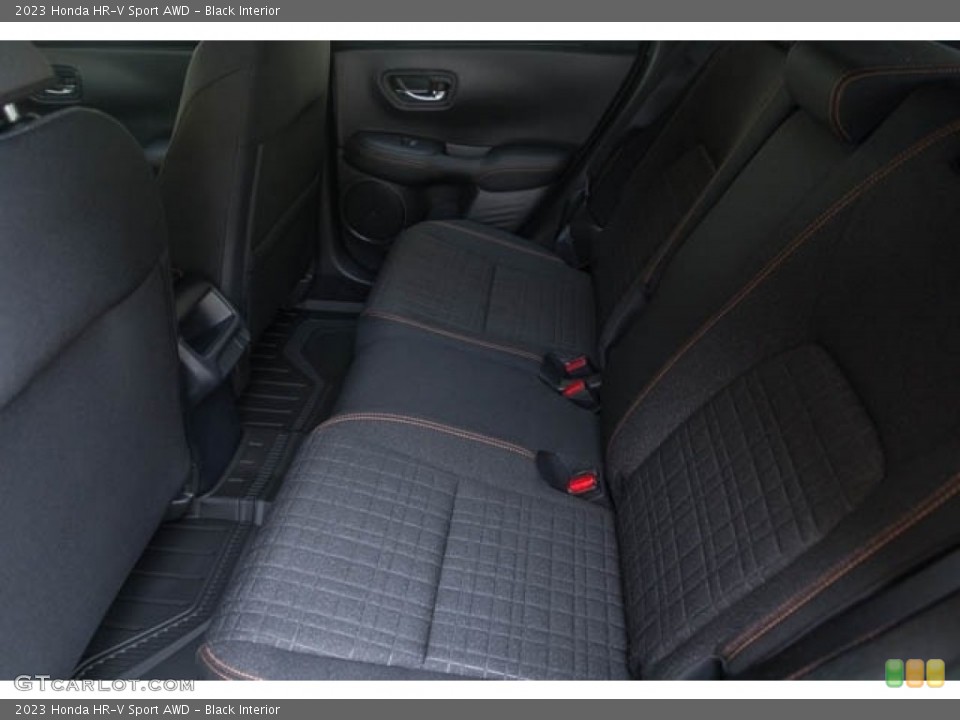 Black Interior Rear Seat for the 2023 Honda HR-V Sport AWD #144597596