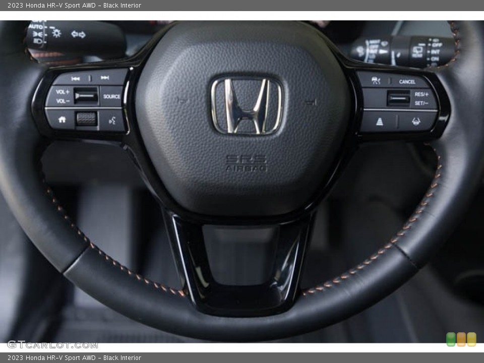 Black Interior Steering Wheel for the 2023 Honda HR-V Sport AWD #144597629