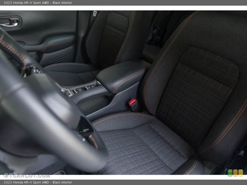 Black Interior Front Seat for the 2023 Honda HR-V Sport AWD #144597707