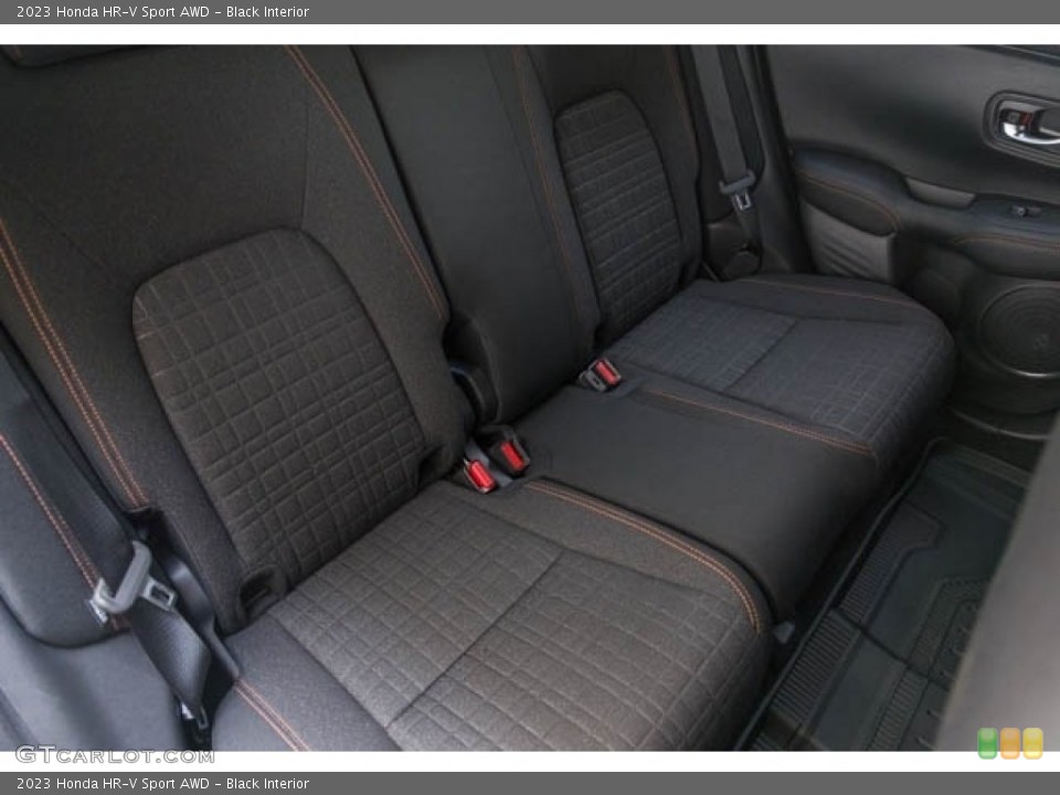 Black Interior Rear Seat for the 2023 Honda HR-V Sport AWD #144597755