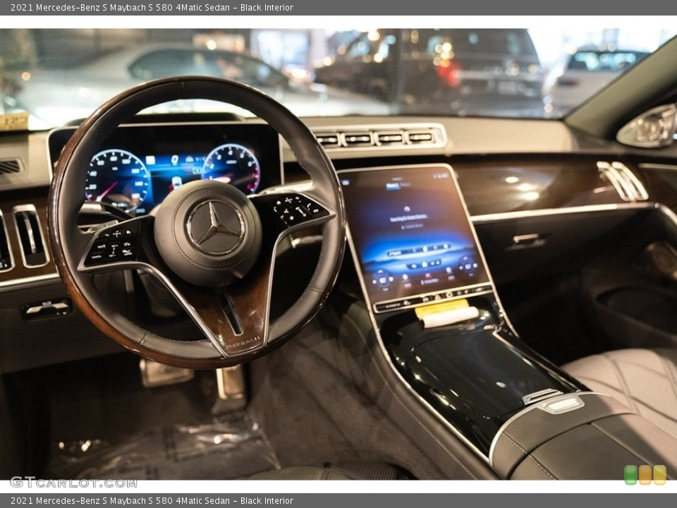 Black Interior Dashboard for the 2021 Mercedes-Benz S Maybach S 580 4Matic Sedan #144599060