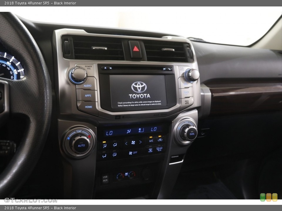 Black Interior Controls for the 2018 Toyota 4Runner SR5 #144601576