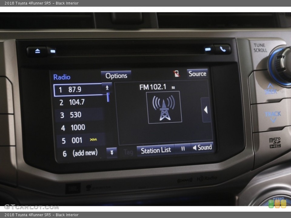 Black Interior Audio System for the 2018 Toyota 4Runner SR5 #144601594
