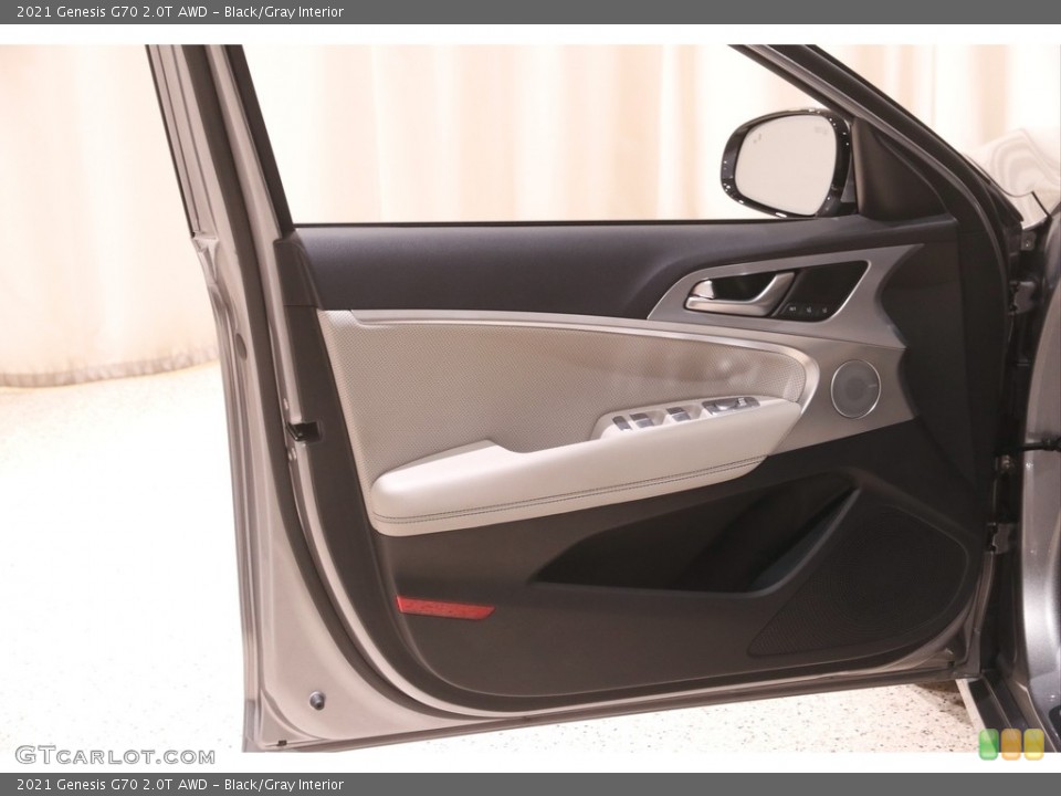 Black/Gray Interior Door Panel for the 2021 Genesis G70 2.0T AWD #144601912