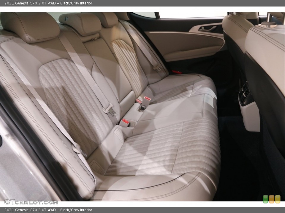 Black/Gray Interior Rear Seat for the 2021 Genesis G70 2.0T AWD #144602146