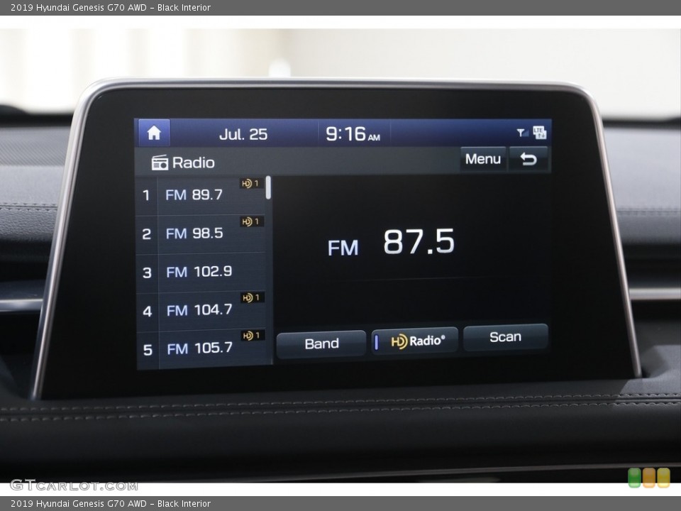 Black Interior Audio System for the 2019 Hyundai Genesis G70 AWD #144602428