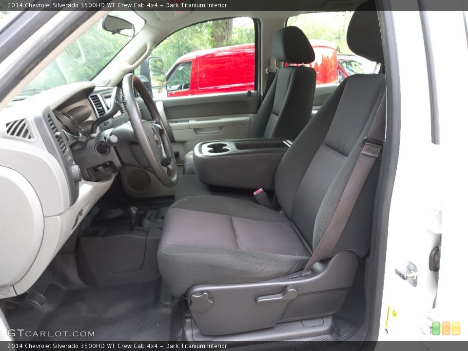 Dark Titanium Interior Front Seat for the 2014 Chevrolet Silverado 3500HD WT Crew Cab 4x4 #144602869