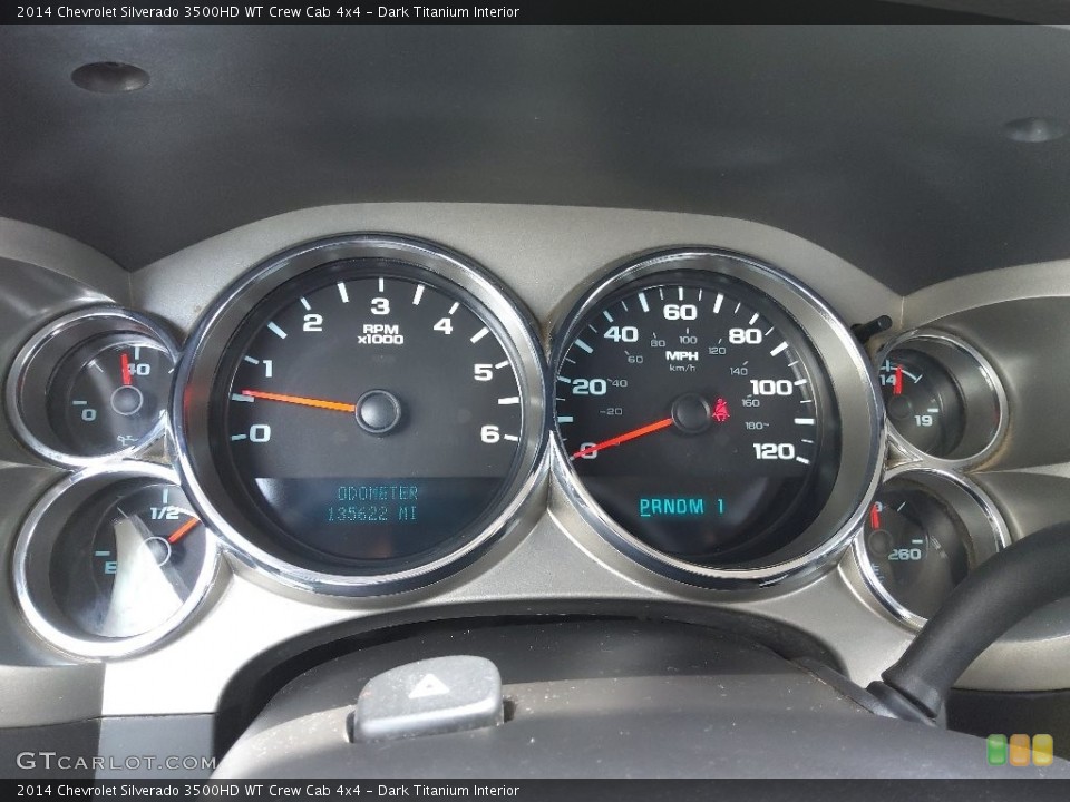 Dark Titanium Interior Gauges for the 2014 Chevrolet Silverado 3500HD WT Crew Cab 4x4 #144603083