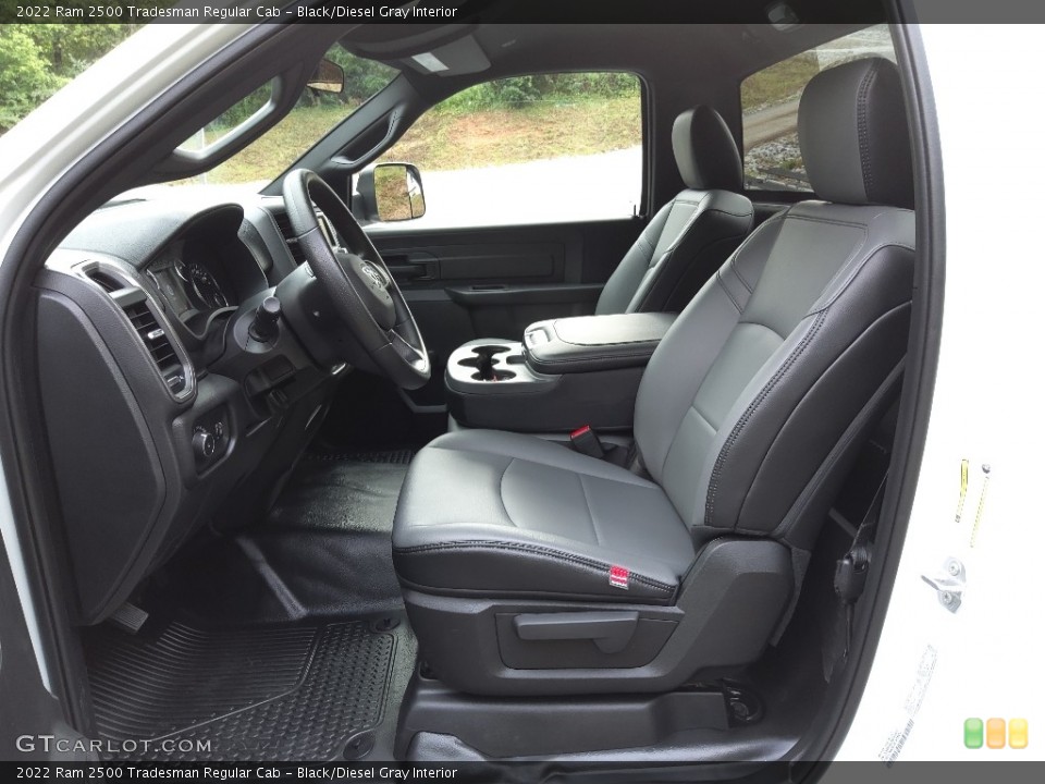 Black/Diesel Gray Interior Photo for the 2022 Ram 2500 Tradesman Regular Cab #144608640