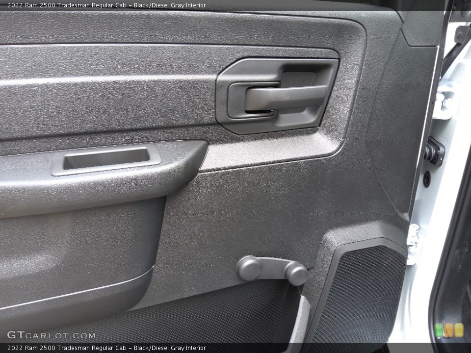 Black/Diesel Gray Interior Door Panel for the 2022 Ram 2500 Tradesman Regular Cab #144608664