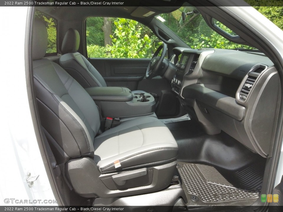 Black/Diesel Gray Interior Front Seat for the 2022 Ram 2500 Tradesman Regular Cab #144608712