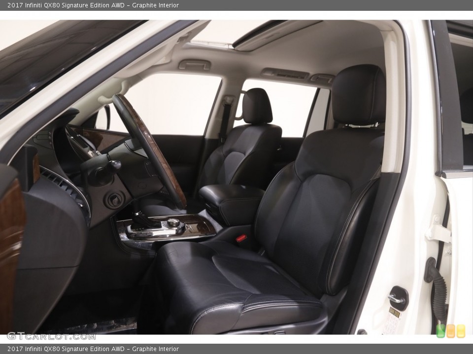 Graphite Interior Front Seat for the 2017 Infiniti QX80 Signature Edition AWD #144609124