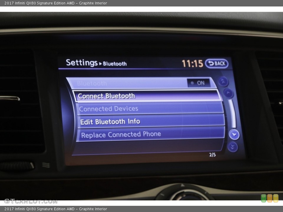 Graphite Interior Controls for the 2017 Infiniti QX80 Signature Edition AWD #144609219