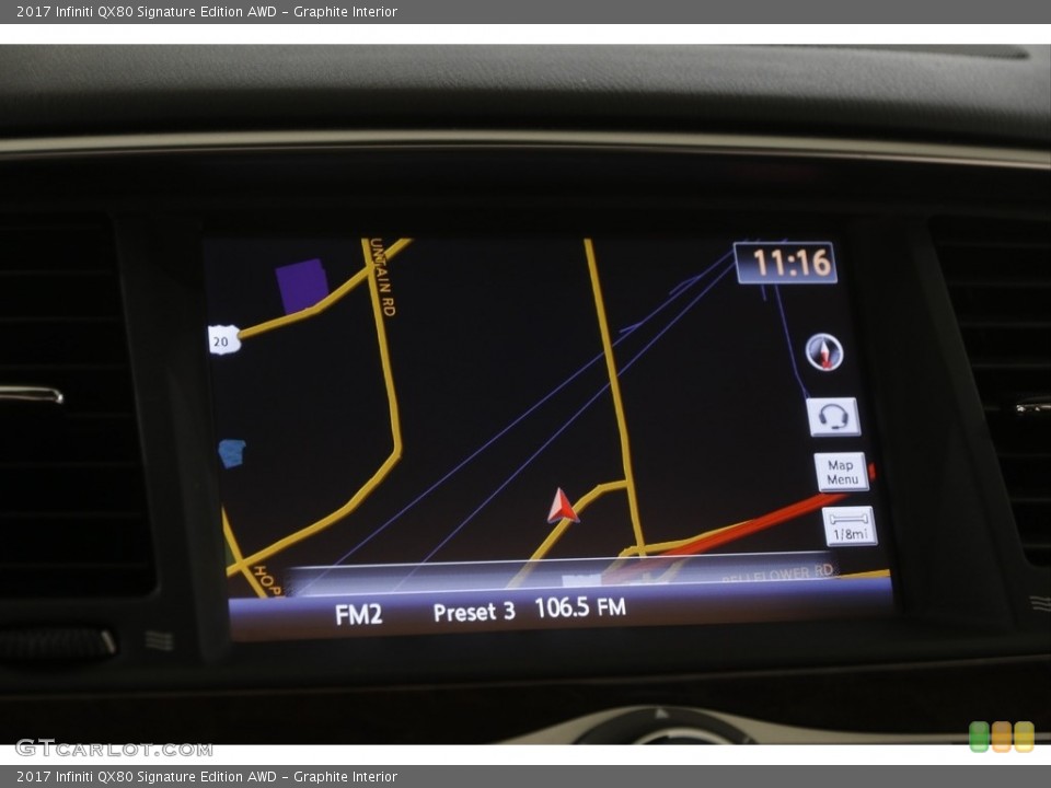 Graphite Interior Navigation for the 2017 Infiniti QX80 Signature Edition AWD #144609231