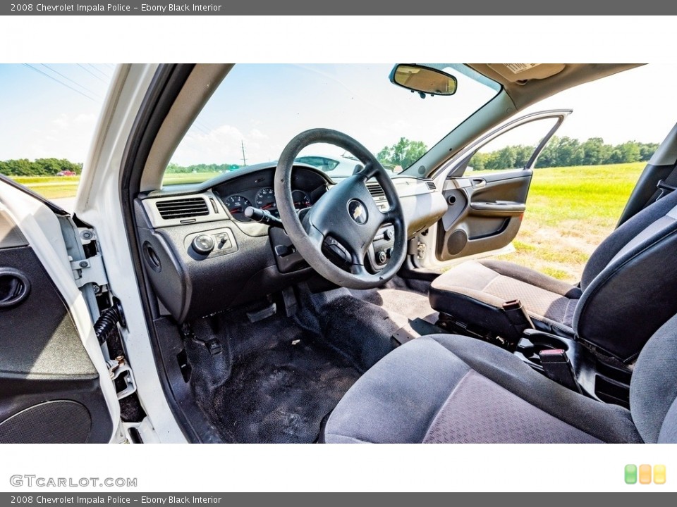 Ebony Black Interior Photo for the 2008 Chevrolet Impala Police #144609546