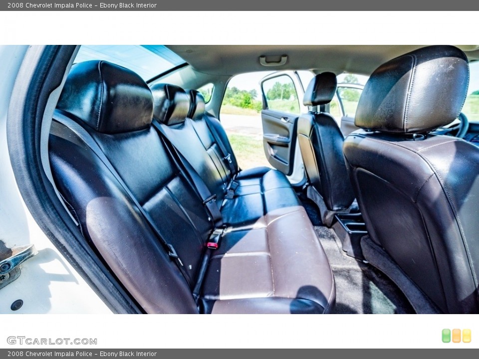 Ebony Black Interior Rear Seat for the 2008 Chevrolet Impala Police #144609612