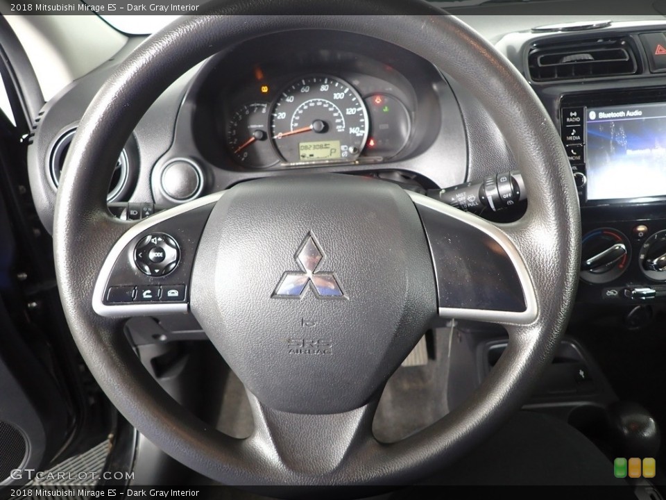 Dark Gray Interior Steering Wheel for the 2018 Mitsubishi Mirage ES #144609864