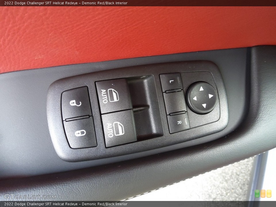 Demonic Red/Black Interior Controls for the 2022 Dodge Challenger SRT Hellcat Redeye #144609879