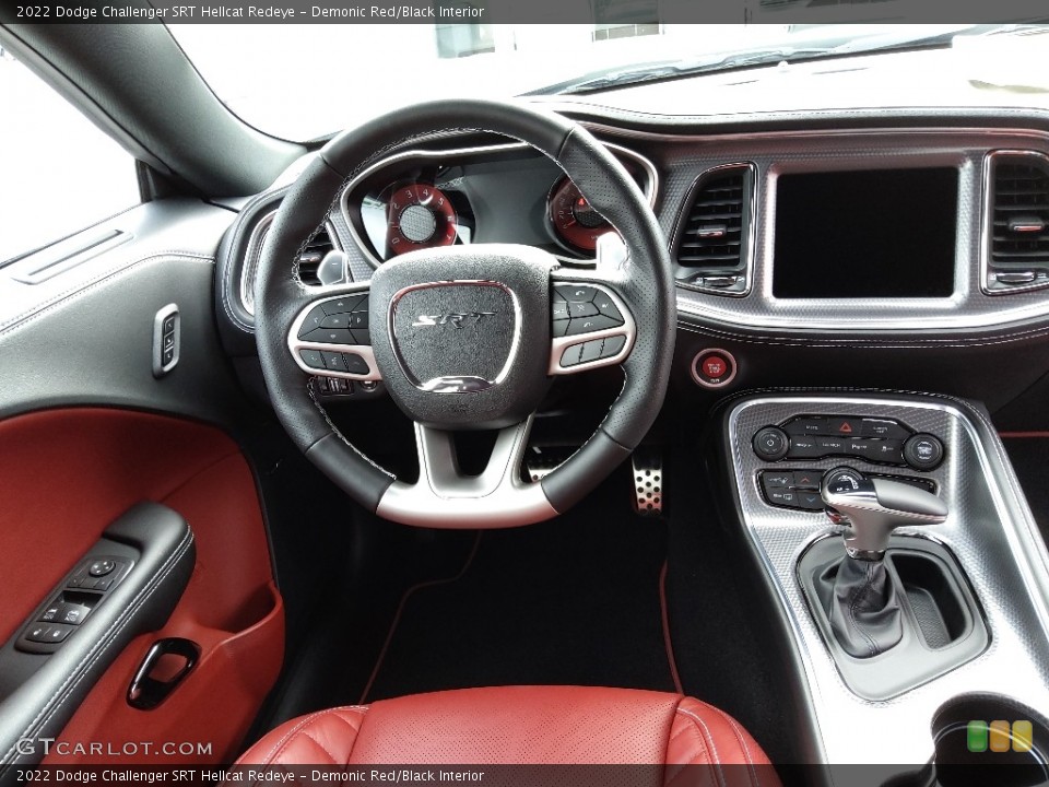 Demonic Red/Black Interior Steering Wheel for the 2022 Dodge Challenger SRT Hellcat Redeye #144609996