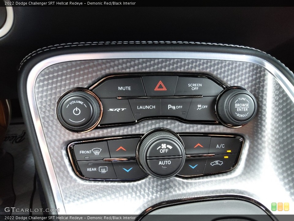 Demonic Red/Black Interior Controls for the 2022 Dodge Challenger SRT Hellcat Redeye #144610149