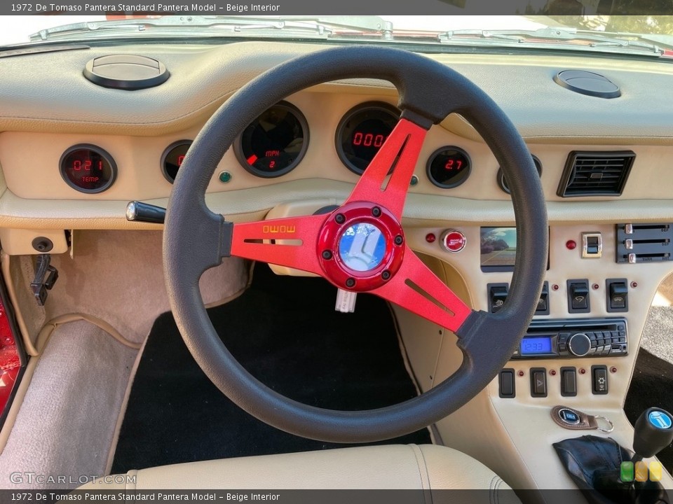 Beige Interior Steering Wheel for the 1972 De Tomaso Pantera  #144610410