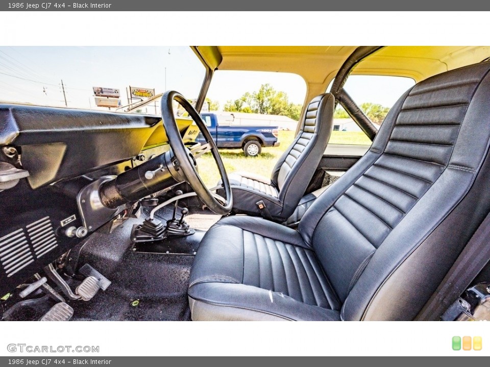 Black 1986 Jeep CJ7 Interiors