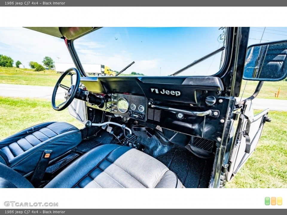 Black Interior Dashboard for the 1986 Jeep CJ7 4x4 #144611700