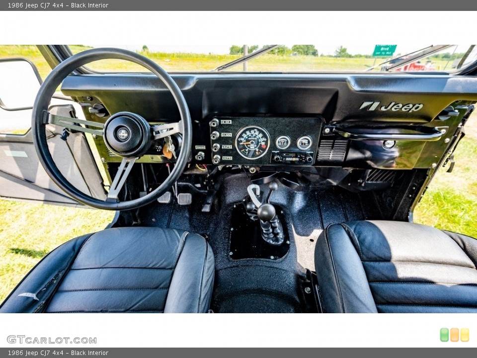 Black Interior Dashboard for the 1986 Jeep CJ7 4x4 #144611730