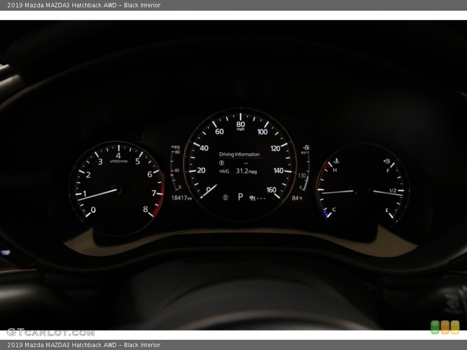 Black Interior Gauges for the 2019 Mazda MAZDA3 Hatchback AWD #144611805