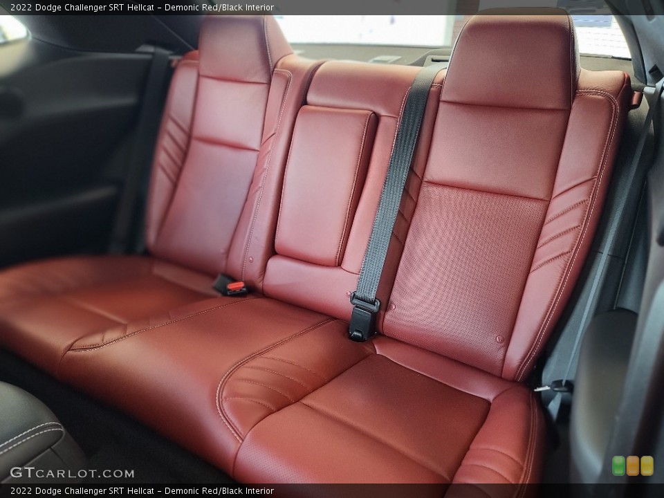 Demonic Red/Black Interior Rear Seat for the 2022 Dodge Challenger SRT Hellcat #144613274