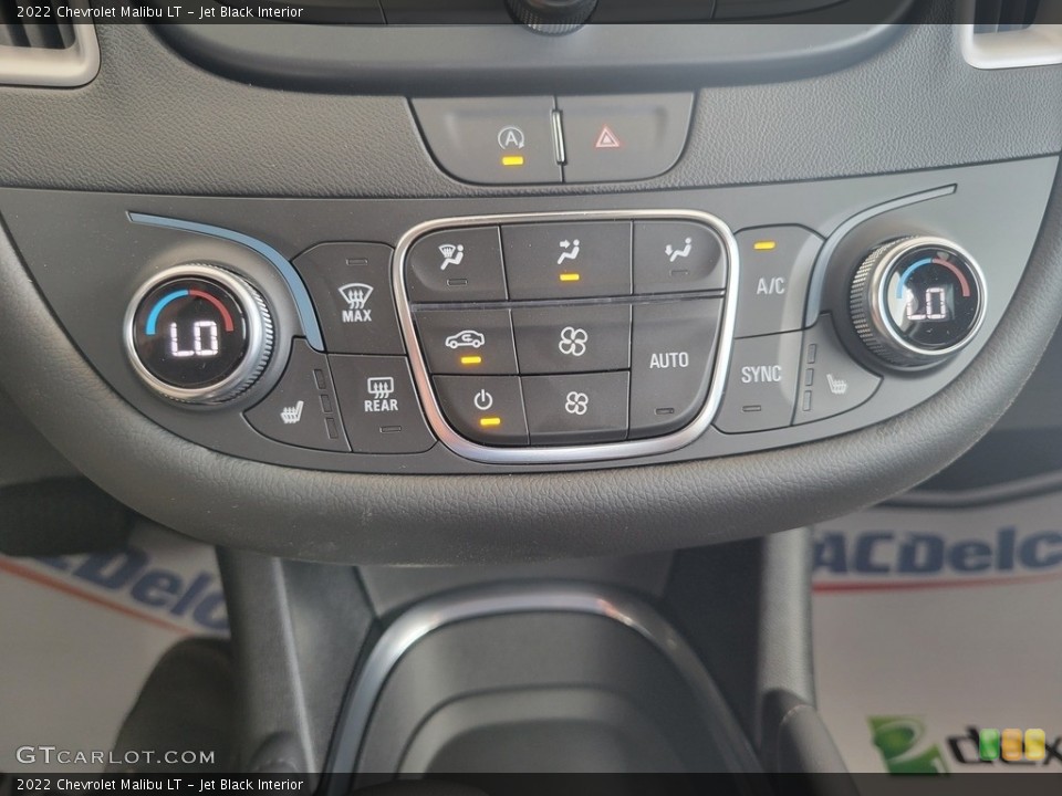 Jet Black Interior Controls for the 2022 Chevrolet Malibu LT #144613532