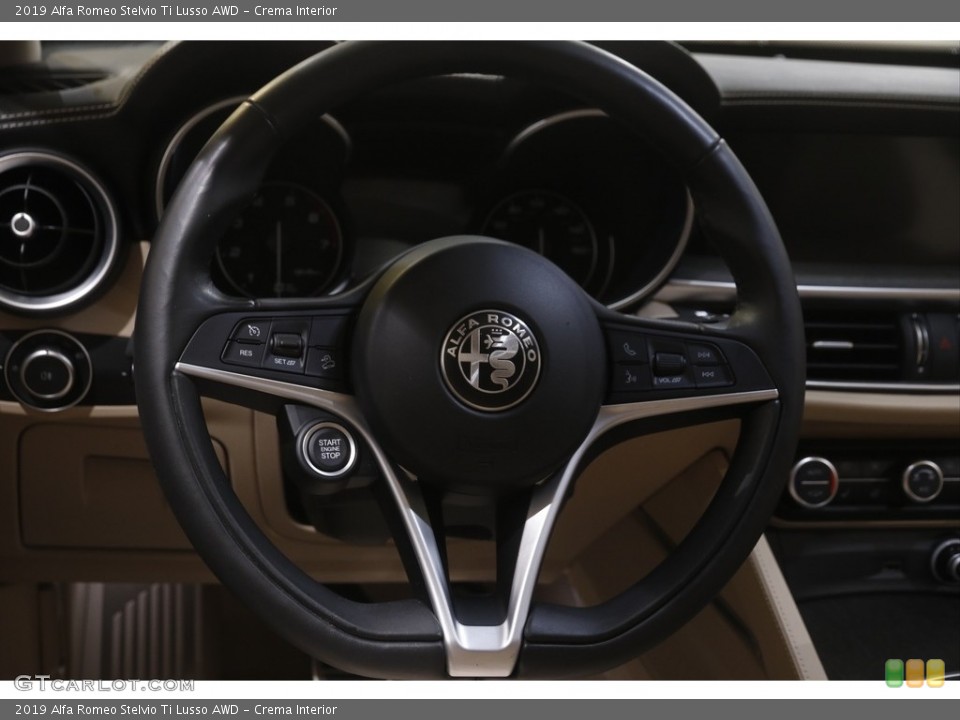 Crema Interior Steering Wheel for the 2019 Alfa Romeo Stelvio Ti Lusso AWD #144613937