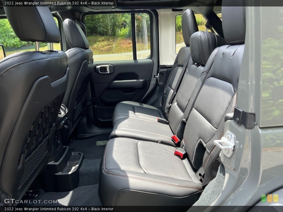 Black Interior Rear Seat for the 2022 Jeep Wrangler Unlimited Rubicon 392 4x4 #144614591
