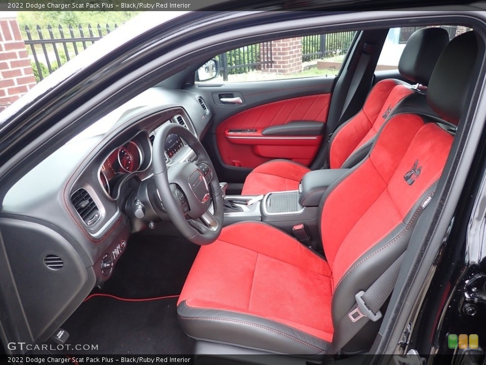 Black/Ruby Red Interior Photo for the 2022 Dodge Charger Scat Pack Plus #144615164