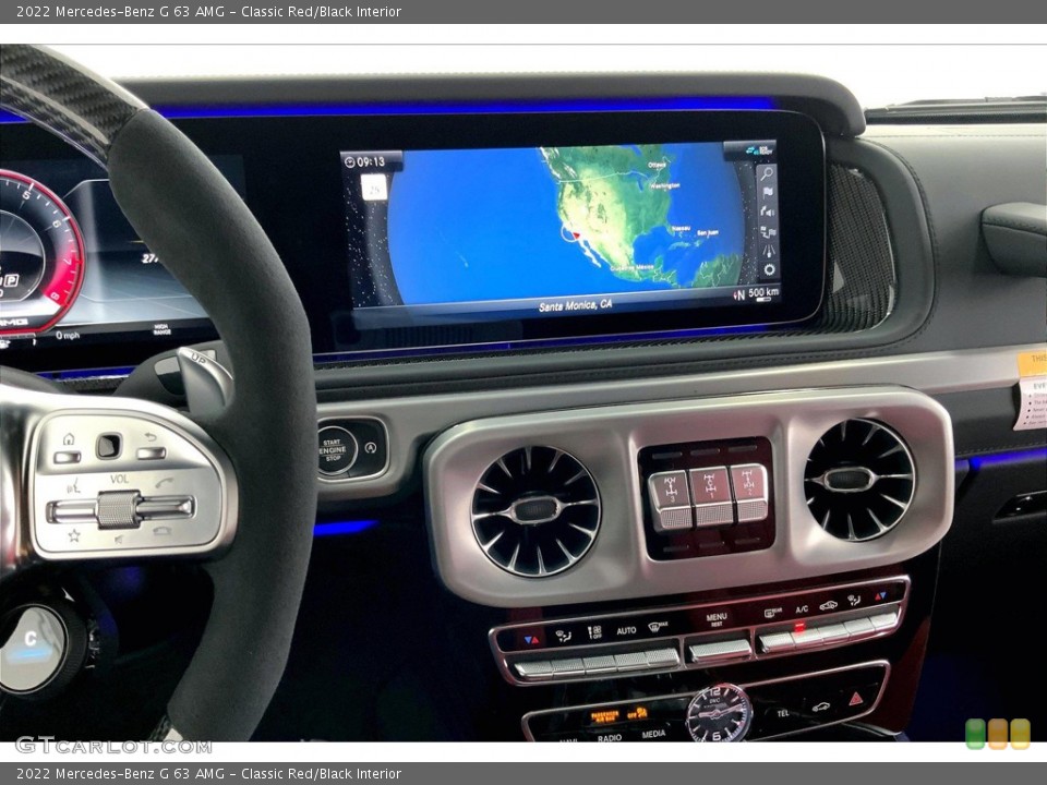 Classic Red/Black Interior Navigation for the 2022 Mercedes-Benz G 63 AMG #144615464
