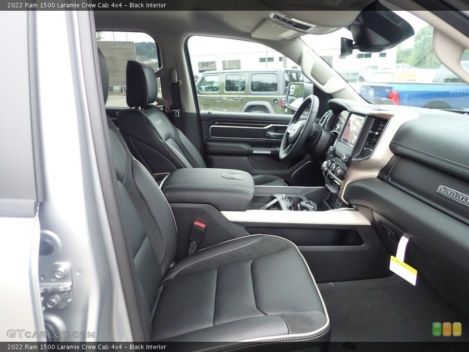 Black Interior Front Seat for the 2022 Ram 1500 Laramie Crew Cab 4x4 #144615839